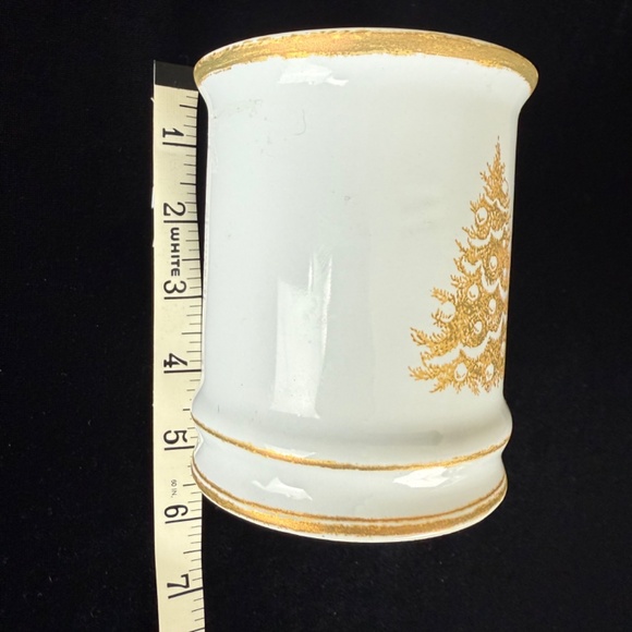 Williams Sonoma Mug Gold Christmas Tree Microwave Dishwasher Safe Excellent Gift - Picture 7 of 12